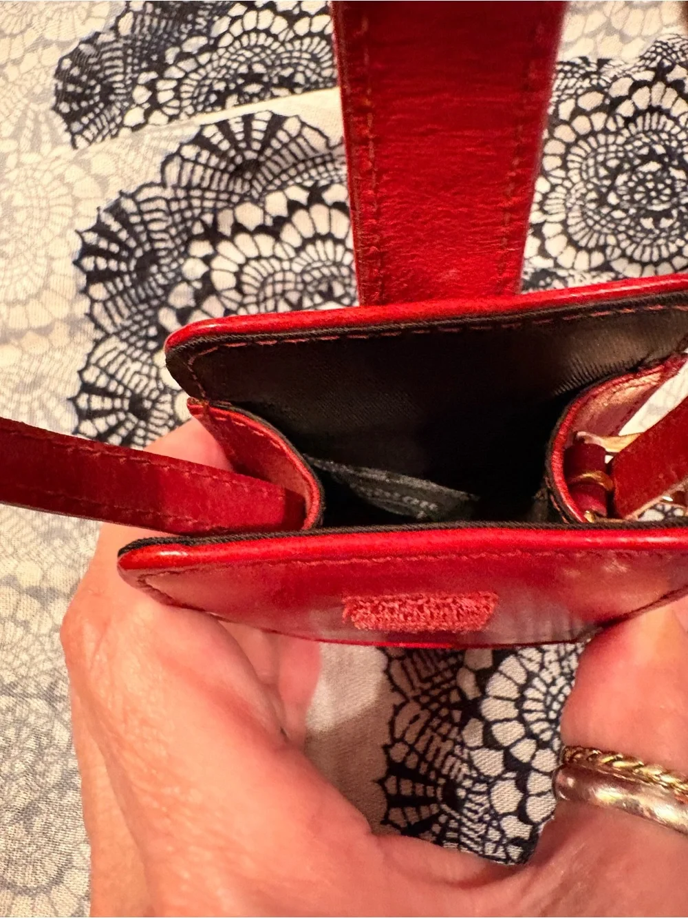 Brighton Red Leather Vintage Phone Case